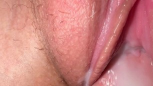 Amazing creamy pussy close up fuck