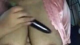 Eggplant inside my pussy on camera