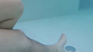 Flashing my dick in front of a young girl in public pool and helps me masturbate - it's very risky with people near