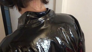 Wetlook Leggings and High Heel Sandals Vibrator and Blowjob