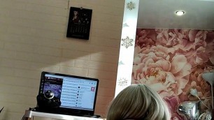 Hot POV fuck session by mature Russian couple: blowjob, mirror and reverse cowgirl close-up .!.