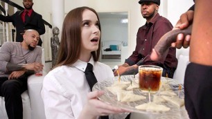 Hazel Moore does Anal Gangbang with Big Black Cocks