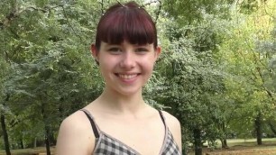 lovely skinny teen’s first casting audition
