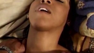 Young black slut enjoys taking this fat cock