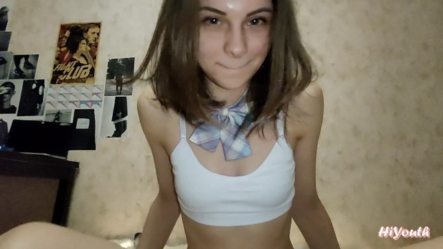 She Loves to Ride a Dick and get Cum on her Face POV