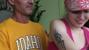 Teen felt up by oldie, then pussy fucked