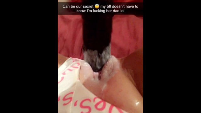 Sexting my best Friends Dad on Snapchat until I Squirt EVERYWHERE!