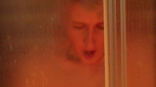 Spying on my neighbor in the shower! Look at her tits!