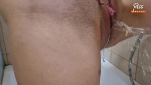 Sexy MILF Peeing in the Shower. Golden Rain