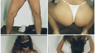 Naughty little bitch changing panties