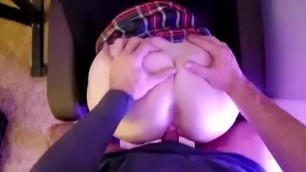 CUMSHOT FACIAL - Amateur PAWG 1ST ASS TO MOUTH - Sloppy Rose