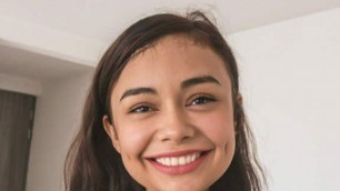Latina tricked to cover for cheating by letting me face fuck her