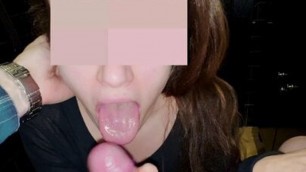 POV – Risky sex in a coffee shop, cum in mouth, facial