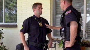 Strict Officers Caught Their Disobedient Stepdaughters Making Out On The Couch And Join Them