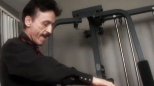 Old and Young Fuck in gym so hard with big dicks in tight cunt