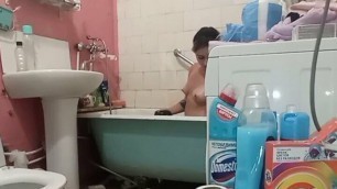My stepsister in the shower, and she was willing to suck me off