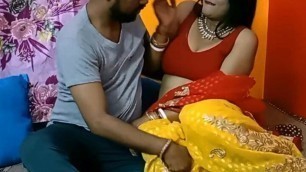 My Desi hot aunty has secret sex with her unmarried devar!! Cum inside pussy