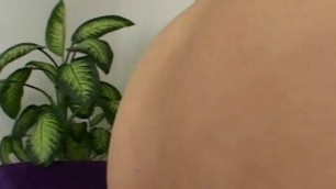 Sexy blonde with pierced nipples gives BJ