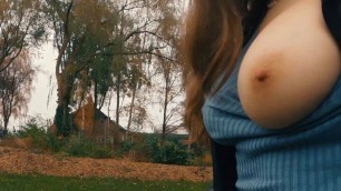Boobwalk: Leather Jacket, Blue Sweater, Jeans, Caught
