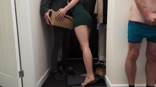 Delivery Guy Knocked on the Door as I Fucked my Wife and I let him Fuck her while I Watch. Creampie