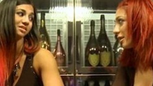 British babestation Barmaid babes Hollyd & Mai Have Lesbian sex