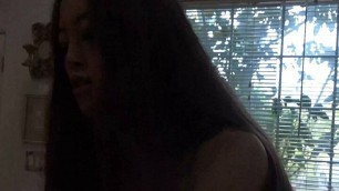 Hot and sexy petite Asian Alexia Anders gets cunnilingus and moans, takes your pants off and gives you a sloppy blowjob