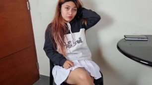 Hot College Girl Gets Fucked and Cum inside her Ass for a better Grade