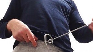 Jerking cock with slapping balls
