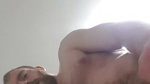 My ass close and jerking off with cum at the finish