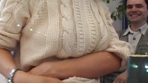 Super horny German lady enjoy receiving cum from two raw dude's