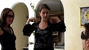 Giorgia and Sonia perform a lesbian fuck at home