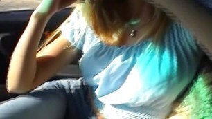 Stunning German blonde enjoys eating cum in POV