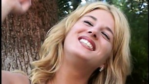 Wild blond slut with round ass gets deep anal drilling
